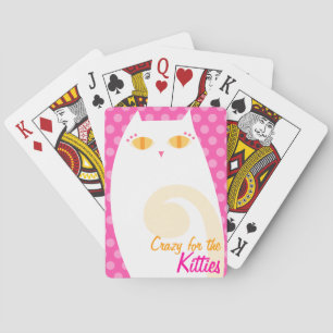 Pretty White Kitty Custom Spielkarten