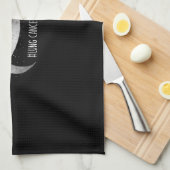 Pretty White Ribbon Support Lung Cancer Awareness. Geschirrtuch (Viertel Falte)