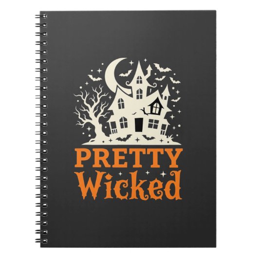 Pretty Wicked Halloween Haunted House_1 Notizblock (Vorderseite)