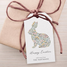 Pretty Wildflower Easter Bunny Rabbit Name
