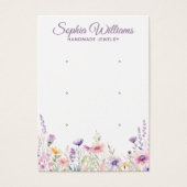Pretty Wildflower Three Pairs Earring Display Card (Vorderseite)