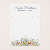 Pretty Wildflowers Earring & Necklace Display Card (Vorderseite)