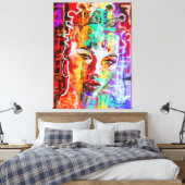 Pretty Woman Canvas Print Leinwanddruck (Insitu (Schlafzimmer))