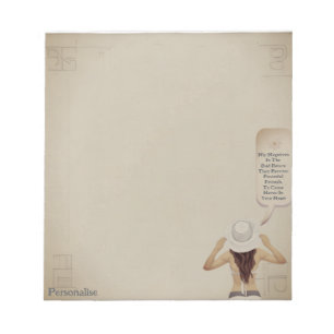 Pretty Woman Motivationszitat Scrapbookpapier Notizblock