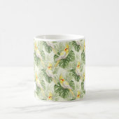 Pretty Yellow and White Cockatiel Pet Bird Custom Kaffeetasse (Mittel)