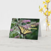 Pretty Yellow Butterfly Photo Sympathy Karte (Gelbe Blume)