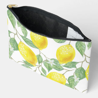 Pretty Yellow Lemons Zubehörtasche