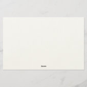 Pretty Yellow Sunflower Arrangement template Briefpapier (Rückseite)