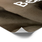 PrettyCute Beach Babe-Mops Pet-Foto einfügen Poster (Ecke)