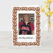 Pretzel Card for Deb's Retirement Edition 2 Karte (Gelbe Blume)