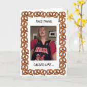 Pretzel Card for Deb's Retirement Edition 3 Karte (Gelbe Blume)
