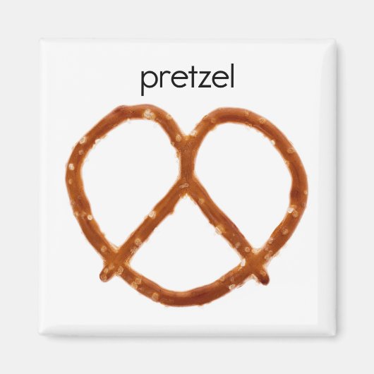 Pretzel Kühlschrank Magnet (Vorne)
