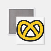Pretzel Magnet (Vorderseite/Rückseite)