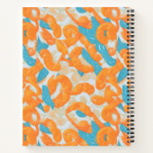 Pretzel Mosaik Personalisiertes Muster Notizblock (Rückseite)