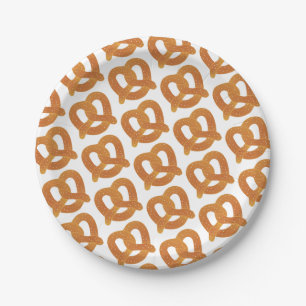 Pretzel Muster Pappteller