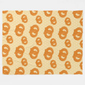 Pretzel Muster | Spaß und leckeres Snack-Design Fleecedecke (Vorderseite (Horizontal))