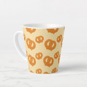 Pretzel Muster | Spaß und leckeres Snack-Design Milchtasse (Linke Ecke)