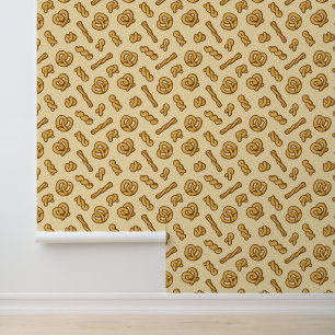 Pretzel Muster Tapete