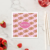 Pretzel Romance: Herzförmige Knoten Serviette (Beispiel)