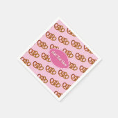 Pretzel Romance: Herzförmige Knoten Serviette (Ecke)