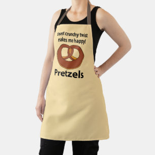 Pretzel Süße Knusprige Drehung Macht Mich Glücklic Schürze