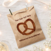 Pretzel - Weich-Brot-Knoten - 2 Zeilen benutzerdef Geschenktütchen (Ausgeschnitten)