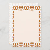 Pretzel Zeichnend Druckmuster Einladung (Vorne/Hinten)