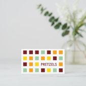 PRETZELS (Mod-Quadrate) Visitenkarte (Stehend Vorderseite)