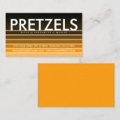 PRETZELS Orange Swatch Visitenkarte (Vorne/Hinten)