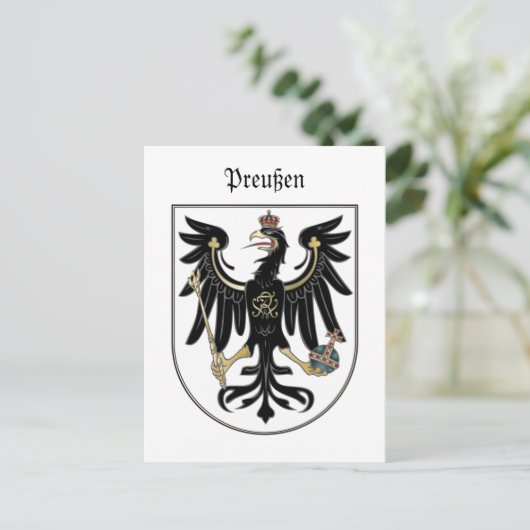 Preußen Adler Postkarte (Stehend Vorderseite)