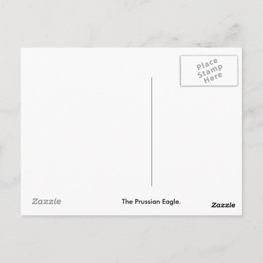 Preußen Adler Postkarte (Rückseite)