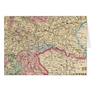 Preußen, Deutsche Staaten Karte von Mitchell