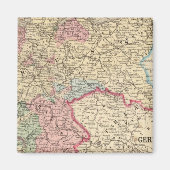 Preußen, deutsche Staaten Karte von Mitchell Magnet (Vorne)