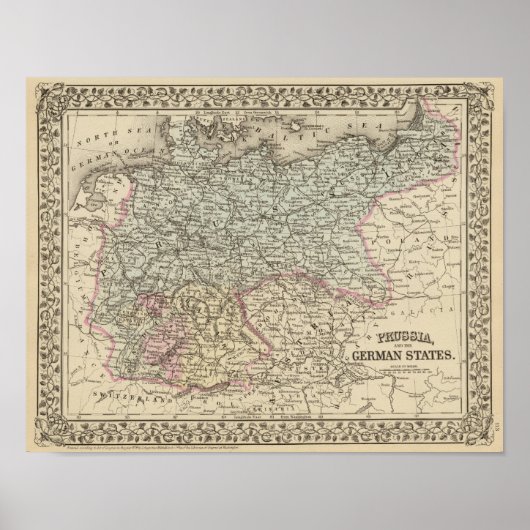 Preußen, deutsche Staaten Poster (Vorne)