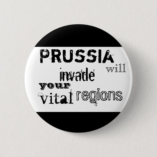 Preußen dringt Ihre wesentlichen Regionen ein Button (Vorderseite)