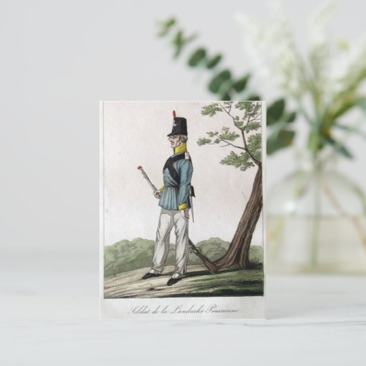 Preußen Landwehr Postkarte (Stehend Vorderseite)