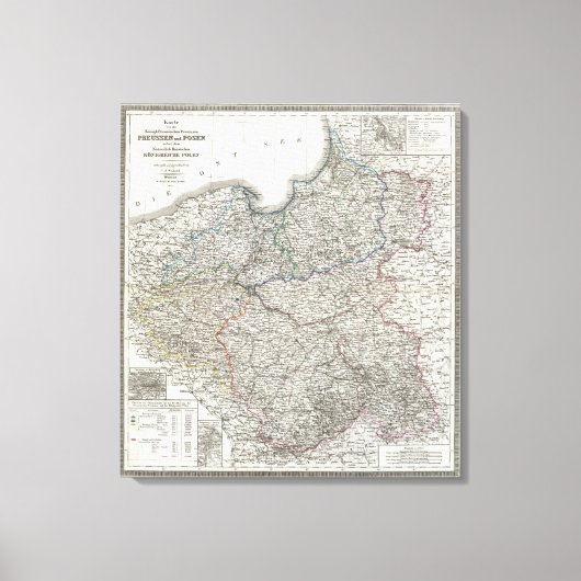 Preussen, Posen, Polen Leinwanddruck (Vorderseite)
