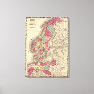 Preußen Schweden Norwegen und Dänemark Leinwanddruck