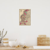 Preußen Schweden Norwegen und Dänemark Poster (Küche)