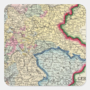 Preußen und die deutschen Staaten Quadratischer Aufkleber