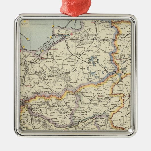Preußen und Polen 2 Silbernes Ornament (Vorne)
