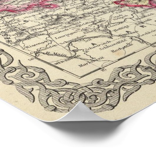 Preußen und Sachsen Poster (Ecke)