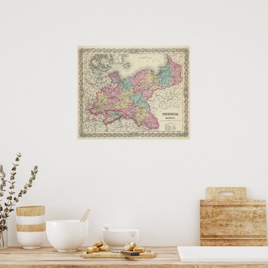 Preußen und Sachsen Poster (Küche)
