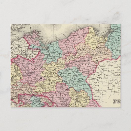 Preußen und Sachsen Postkarte (Vorderseite)