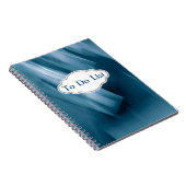 Preußisch Blau Abstrakt Personalisiert Notizblock (Rechte Seite)