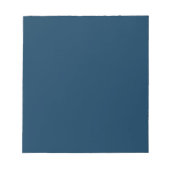 Preußisch Blue Solid Color | Classic | elegant Notizblock (Vorderseite)