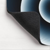 Preußisch Blue Spiral Muster Mousepad (Ecke)