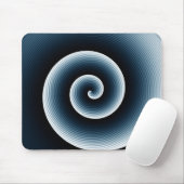 Preußisch Blue Spiral Muster Mousepad (Mit Mouse)