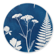 Preußisch Indigo Blau Cyanotyp Farn Botanische Kun