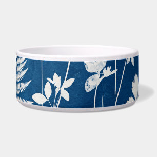 Preußisch Indigo Blau Cyanotyp Farn Botanische Kun Napf